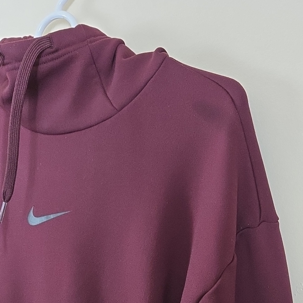 Nike Men's Burgundy Crewneck Hoodie Size Small - Picture 8 of 8